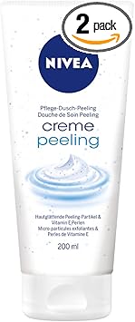 Nivea Cream Peeling Shower Gel with PeelingEffekt 2s Pack 2 x 200 ML - Image 1