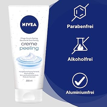 Nivea Cream Peeling Shower Gel with PeelingEffekt 2s Pack 2 x 200 ML - Image 3