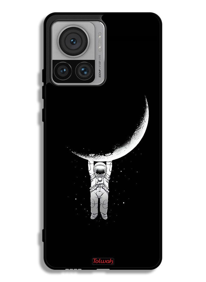 Tolwak Motorola Edge 30 Ultra Protective Case Cover Hanging From Moon - Image 1