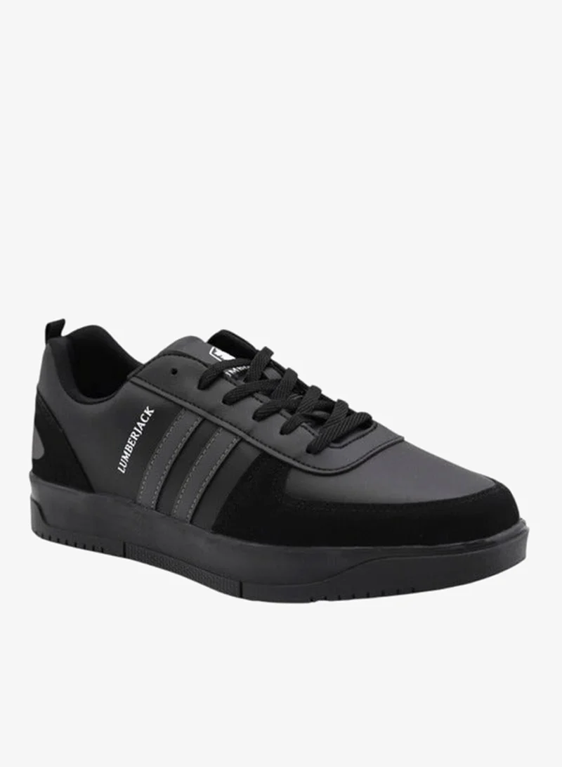 LUMBERJACK Men's Panelled Lace-Up Sneakers