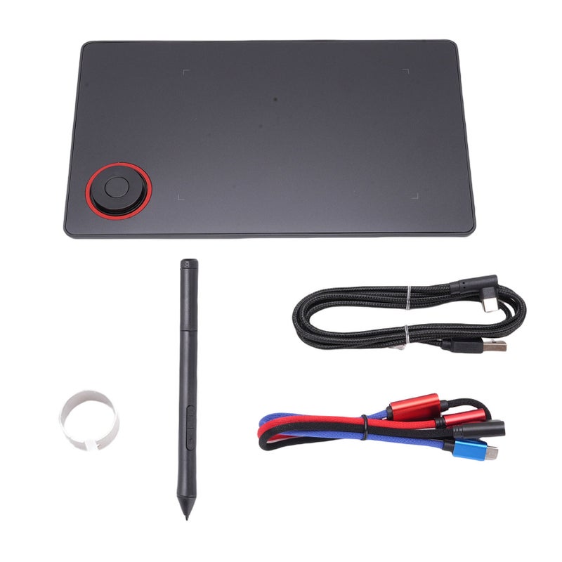 Graphic Drawing Tablet 5080LPI Digital Art Tablet with 8192 Level Pressure Non Battery Pen for PC Tablet - Image 1