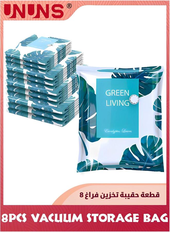 UNUNS 8 Pack Vacuum Storage Bags With Pump,(2jumbo,2large,2medium,2small) Sealed Bags,Vacuum For Comforters and Blankets,Bedding,Compression Seal Closet - Image 2