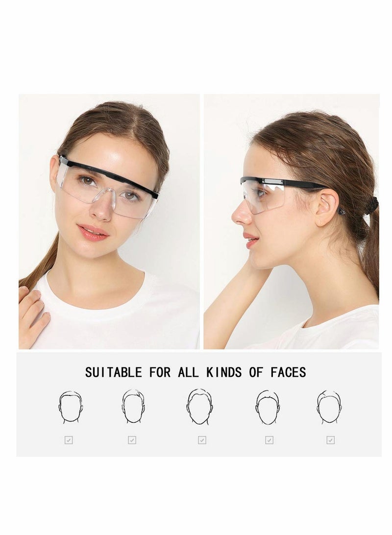 Safety Goggles, 5PCS Adjustable Wide-Vision Protective Glasses, Lightweight Fog-Proof Safety Goggles