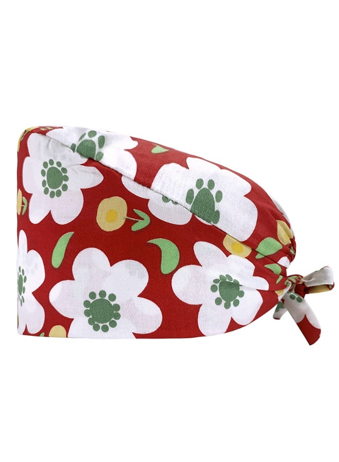 NIBEMINENT Hospital Nurse Scrubs Cap Beautician Scrub Hat Pet Shop Surgery Cap Dentist Cap Doctor Scrub Cap Long Hair Hat Accessories