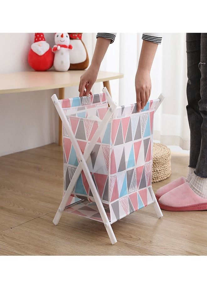 fashionhome Multipurpose Use Large Collapsible Laundry Basket Clothes Storage Bag Household Items Storage Bin 37x31x37 cm - Image 2