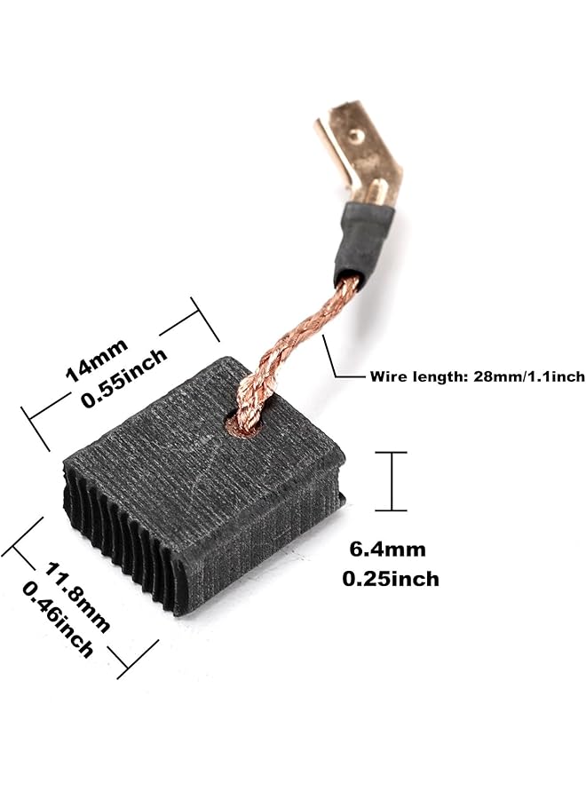 erorex Carbon Brushes For Angle Grinder 14X11.8X6.4Mm N421362 Auto Stop Function Compatible With Dwe4202 Dwe4204 Dwe4206 Dwe4217 Dwe4238 4Pcs Carbon Brushes - Image 3