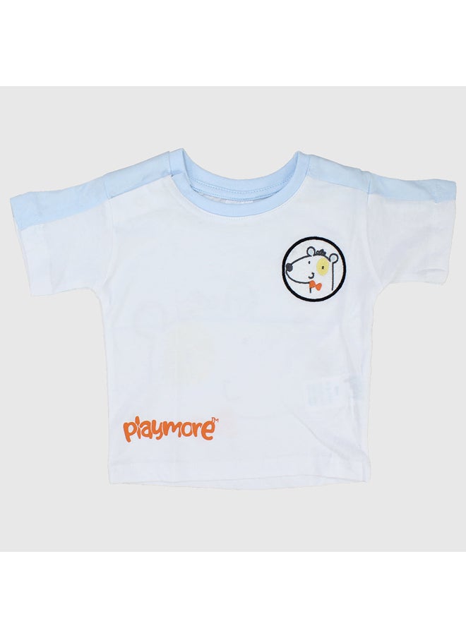 playmore - Smiling Puppy Short-Sleeved T-Shirt - Image 1