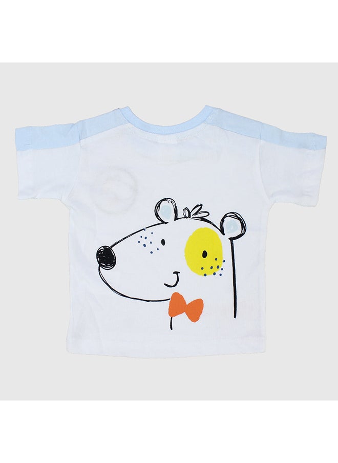playmore - Smiling Puppy Short-Sleeved T-Shirt - Image 1