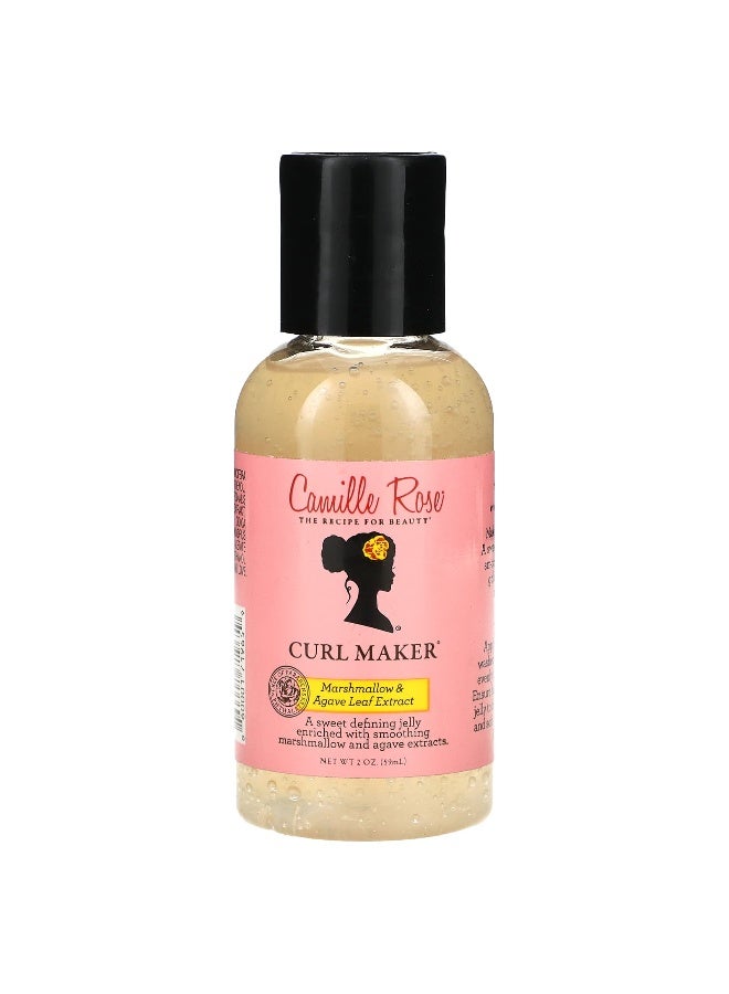 Camille Rose Camille Rose, Curl Maker, Marshmallow & Agave Leaf Extract, 2 oz (59 ml)  - Image 1