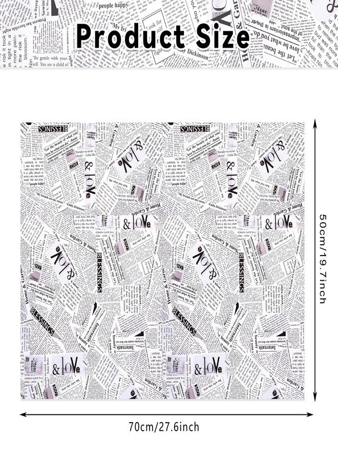 JOINFANXIN 100 Sheets of Newspaper Wrapping Paper, Vintage Gift Wrap Tissue Paper, Wedding or Party Decorative - Image 3