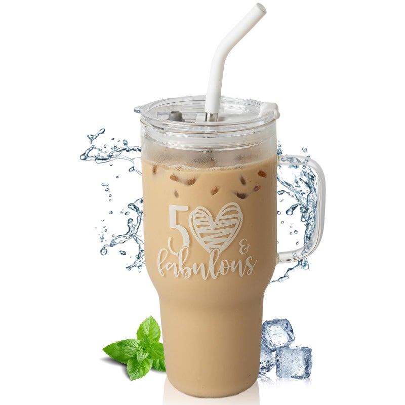 Wells Wells Cool 50th Birthday Gifts For Her, Funny 50 Year Old Birthday Gift Women, Fabulous Gift for Women Turning 50,  - Image 1