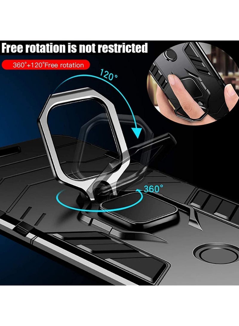 general 【3 in 1】 Samsung Galaxy A15 Phone Case with Screen Protector 【2 Pack】, Heavy Duty Dual Layer Shockproof Case with Magnetic Ring Stand - Image 4