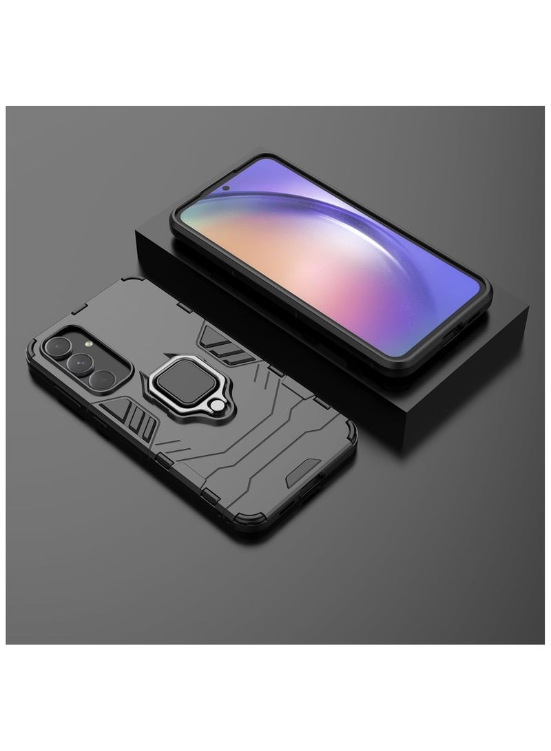 general 【3 in 1】 Samsung Galaxy A15 Phone Case with Screen Protector 【2 Pack】, Heavy Duty Dual Layer Shockproof Case with Magnetic Ring Stand - Image 5