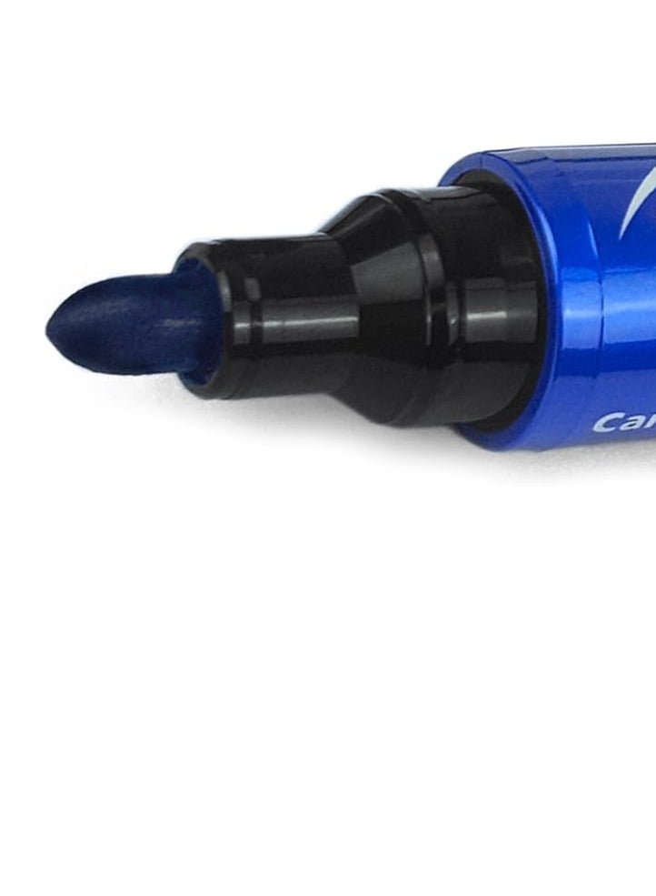 بايلوت قلم تحديد دائم من بايلوت SCA-100 - طرف رفيع 4.0 مم - 4.5 مم - أزرق - عبوة من 12 قطعة - Image 3