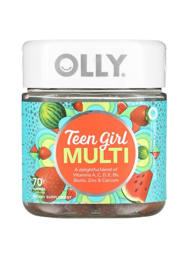 OLLY, Teen Girl Multi, Berry Melon Besties, 70 Gummies