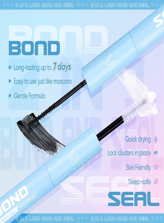 zenotti Lash Bond and Seal Lash Glue Strong Hold Lash Clusters Glue Waterproof Long Lasting Eyelash Bond and Seal for Eyelash Extensions by zenotti - Image 5