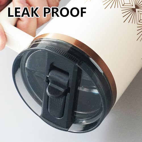 Dreamfocus 40 oz Leak Proof Flip Straw Lid Replacement for Stanley 40 oz Quencher H2.0 and ProTour Tumbler - Image 3