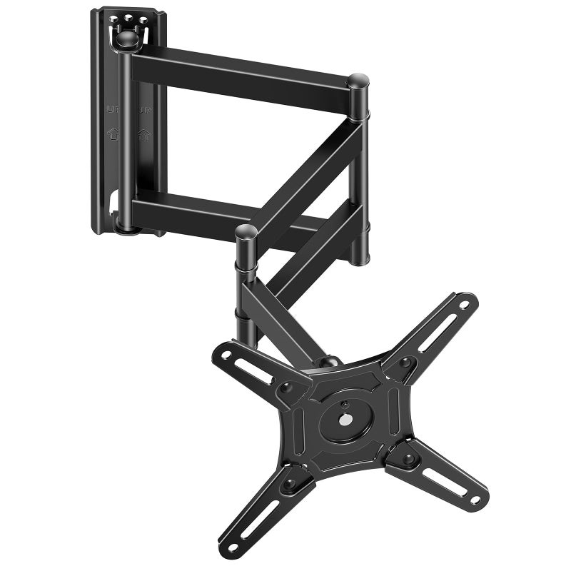 MOUNTUP Full Motion TV Wall Mount for Most 13-42 inch TVs, 21.7'' Long Extension Articulating Arm with Swivel Tilt Rotation, Corner TV Mount Wall Bracket for Monitor, Max VESA 200x200mm, Holds 44 lbs - Image 1