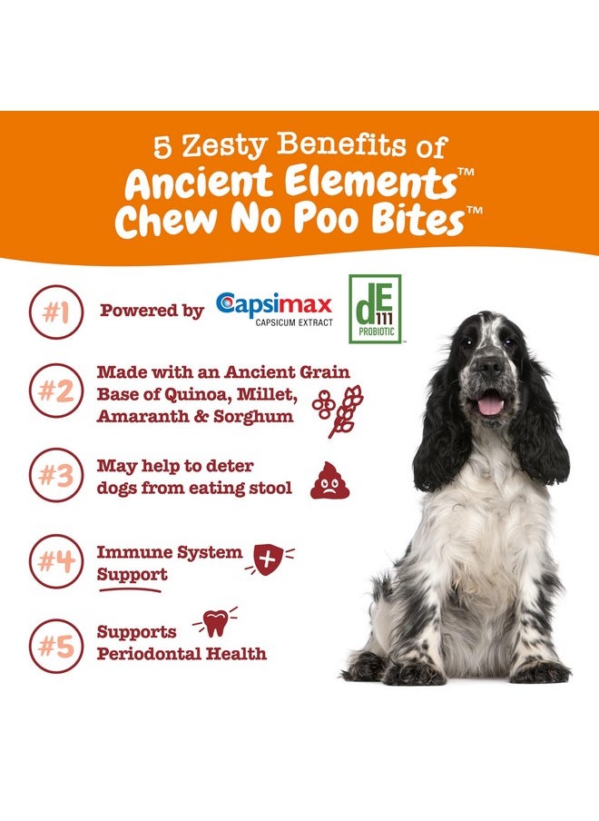 Zesty Paws Chew No Poo Bites For Dogs  Stool Eating Deterrent Soft Chews For Dogs  Gut, Periodontal & Immune System Support  Premium De111 Bacillus Subtilis Probiotic  Ae Bison  90 Count  - Image 2