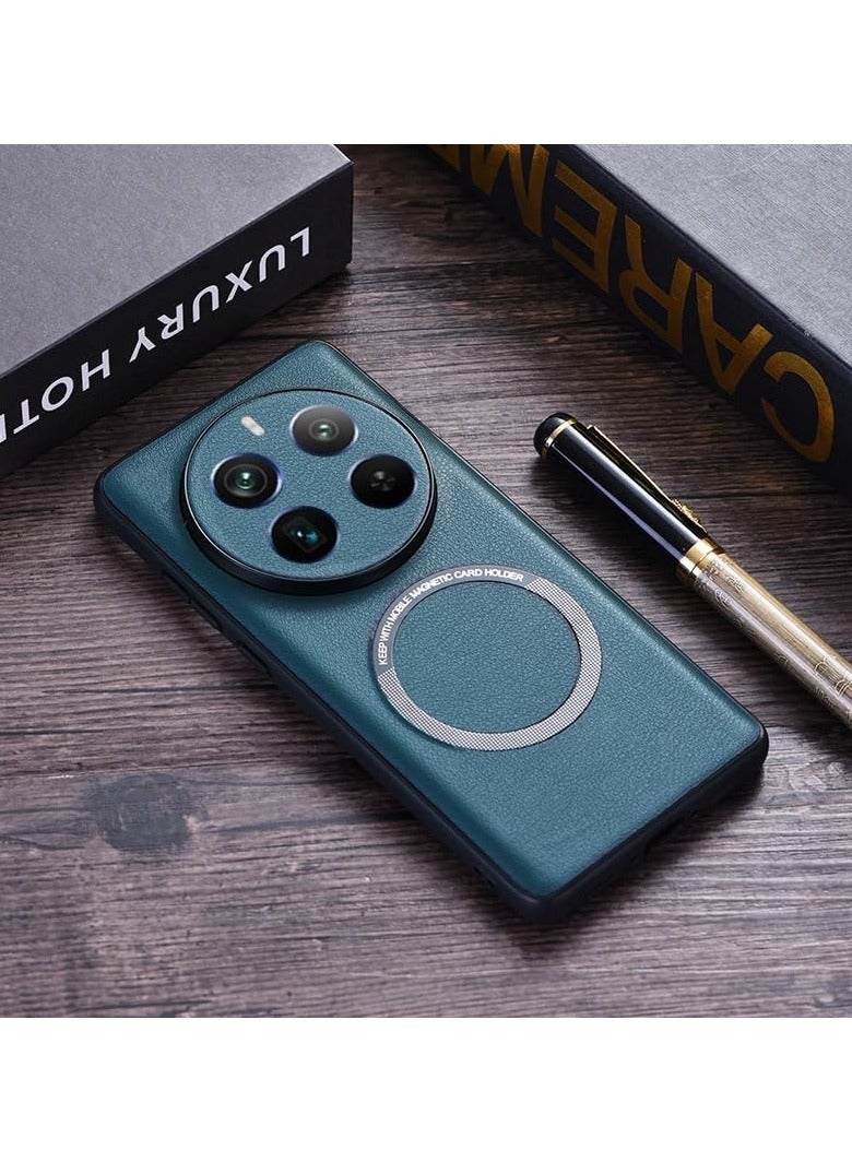 general Realme 12 Pro Plus 5G Case Luxury PU Magnetic Wireless Charging Protective Back Cover Case For Realme 12 Pro+ Shell