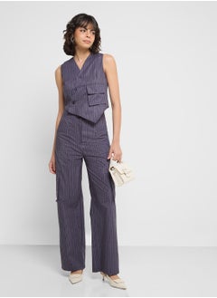ELLA Pinstriped Vest & Pant Set  - Image 5