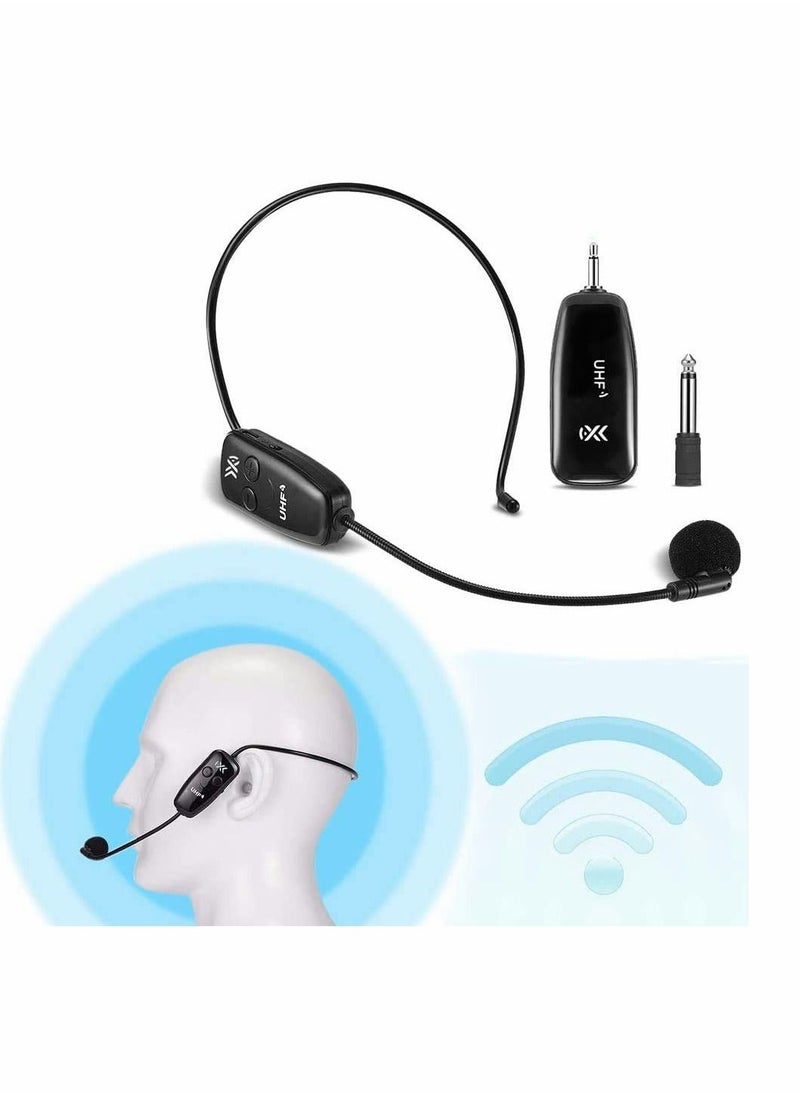 KASTWAVE - Wireless Microphones System Microphone Headset Lavalier Lapel Speak Beltpack Receiver Suitable for Smartphone Laptop Desktop PC Speaker Stage Public Speaking and Teaching - Image 1