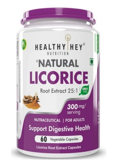 HealthyHey Nutrition Licorice Root Extract 25:1-100% Natural -60 Veg. Capsules- Support Heart Health and Digesion - pzsku/Z329ACF4B3126689DE9CAZ/45/_/1735908081/4a667c5b-f46b-4fd3-9227-bd216a28e687