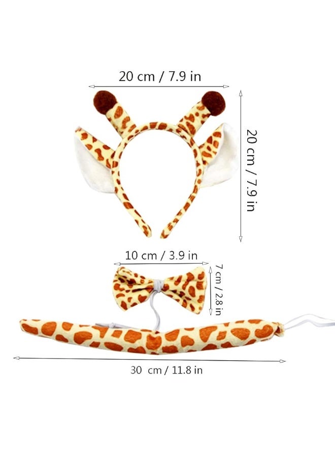 Marrywindix Yellow Giraffe Costume Tutu Set Animal Fancy Dress Costume Kit Halloween Party Dress Up Accessories - Image 3