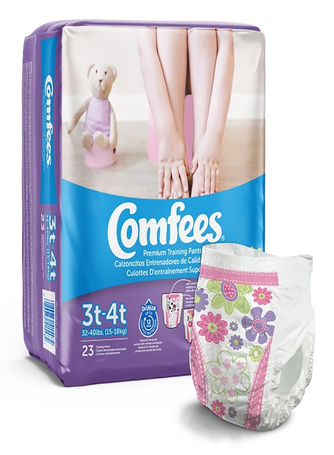 Comfees Girl Training Pants - 3T-4T, 23 Count (Pack of 6) - Image 2
