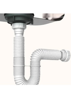 NEW WARE NEW WARE Pack of 8 PVC Flexible Waste Pipes 36 Inch Multicolor Drainage Tubes for Wash Basins Sinks and Drain Outlets  - Image 3