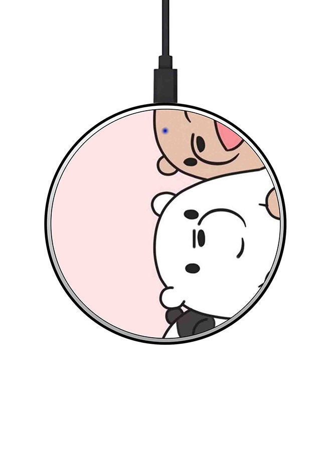 NIBEMINENT Qi Certified 15W Fast Wireless Charger Multicolour - Image 1