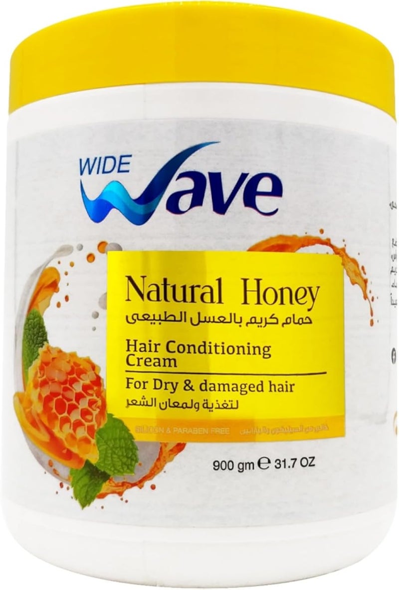 Wide Wave Natural Honey Hair Conditioning Cream 900g