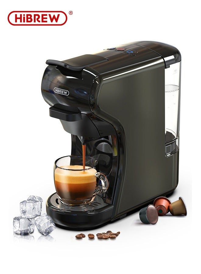 HiBREW ماكينة قهوة HiBREW 4 في 1 متعددة الاستخدامات لصنع الإسبريسو الساخن/البارد لكبسولات نيسبريسو دولسي غوستو وقهوة مطحونة K كاب H1A - Image 1