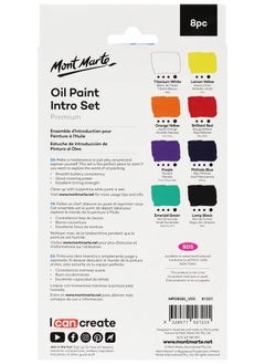 Mont Marte Mont Marte Oil Paint Intro Set 8pc x 18ml  - Image 2