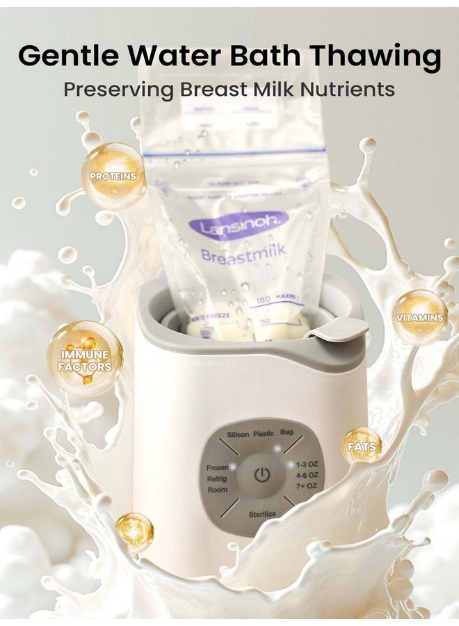 GROWNSY GROWNSY Bottle Warmer, Baby Bottle Warmer Fast for Breastmilk & Formula, Accurate Temperature Control, Milk Warmer for All Bottles with Thaw, Sterilizing, Keep Warm, Heat Food  - Image 5