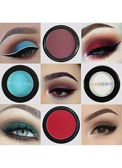 Phoera Aquapurity Waterproof Long Lasting Matte Eyeshadow Palette In 12 Pigment Color Face Powder Eye Shadow Cosmetic Cream Makeup Cosmetic (202 Black)  - Image 4