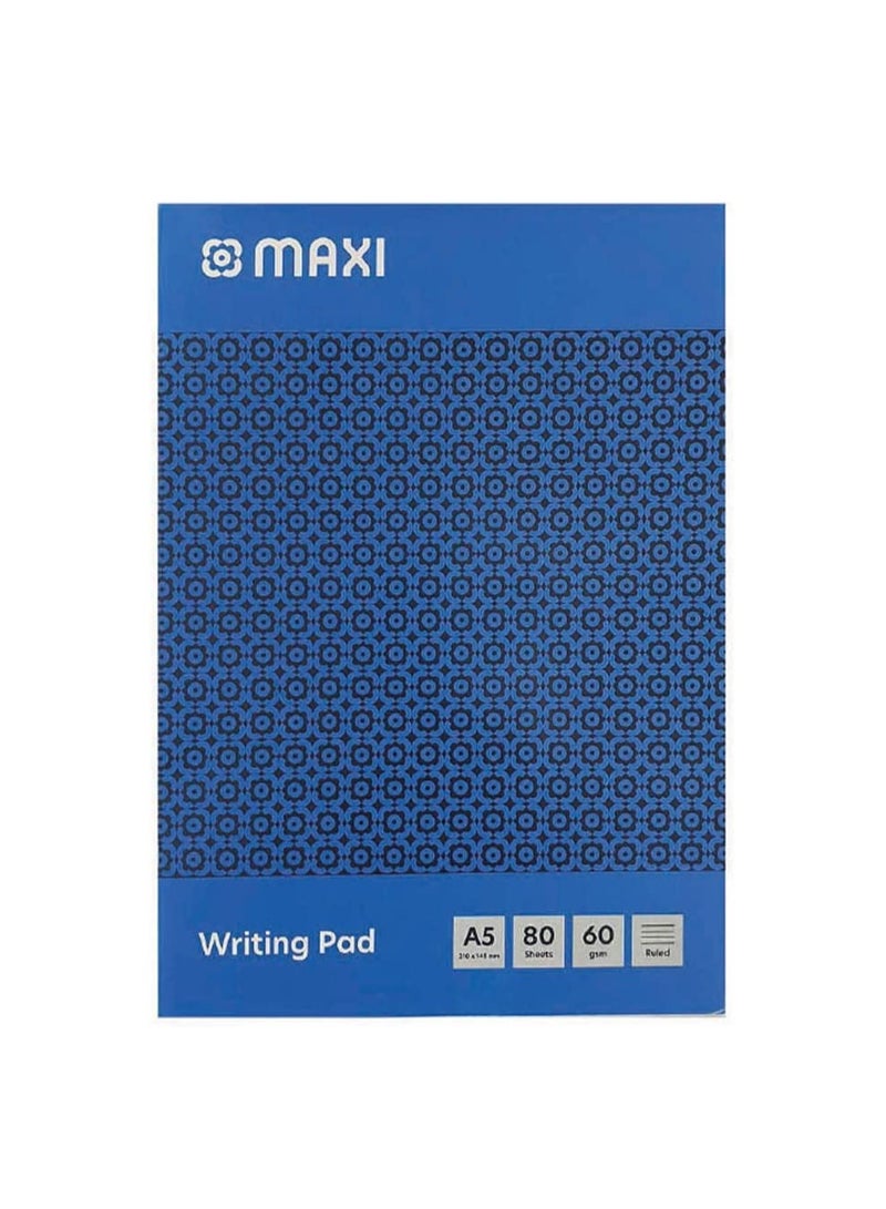 Maxi Writing Pad A5 80 Sheets Reporters Shorthand Notebook White - Image 1