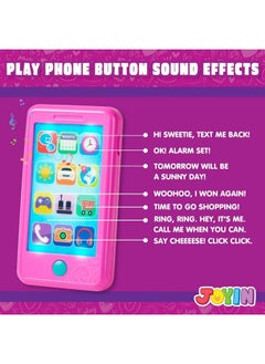 JOYIN Play Act Pretend Play Smart Phone Keyfob Key Toy And Credit Cards Set Kids Toddler Cellphone Toys Toddler Birthday Gifts Toys For 1 2 3 4 5 Year Old  - Image 4