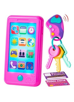 JOYIN Play Act Pretend Play Smart Phone Keyfob Key Toy And Credit Cards Set Kids Toddler Cellphone Toys Toddler Birthday Gifts Toys For 1 2 3 4 5 Year Old  - Image 2