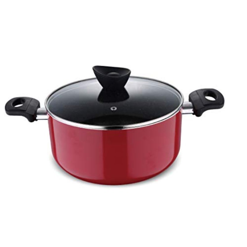 Bergner Bellini Casserole, 30 cm, Red, Pressed Aluminium, Marble+ Coating, BG31436RD - Image 5