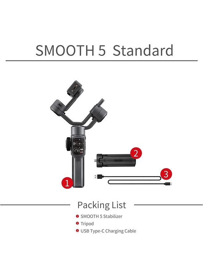 Zhiyun - Smooth 5 Gimbal Stabilizer For Smartphone - Image 1