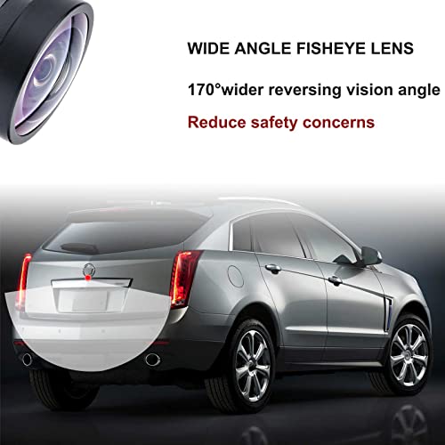 Dngbymx Rear View Backup Camera Compatible with Cadillac SRX 2010 2011 2012 2013 2014 2015 Park Assist Camera Replaces# 23205689 15926122 20910350 22915398 - Image 4