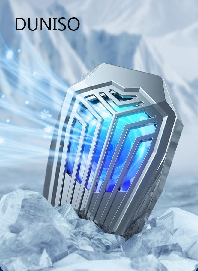 DUNISO Mobile Phone Radiator Cell Phone Cooler Portable Phone Radiator Mobile Phone Cooling Fans Cellphone Cooling Fan Accessories for Game Player Tiktok Outdoor - Image 4