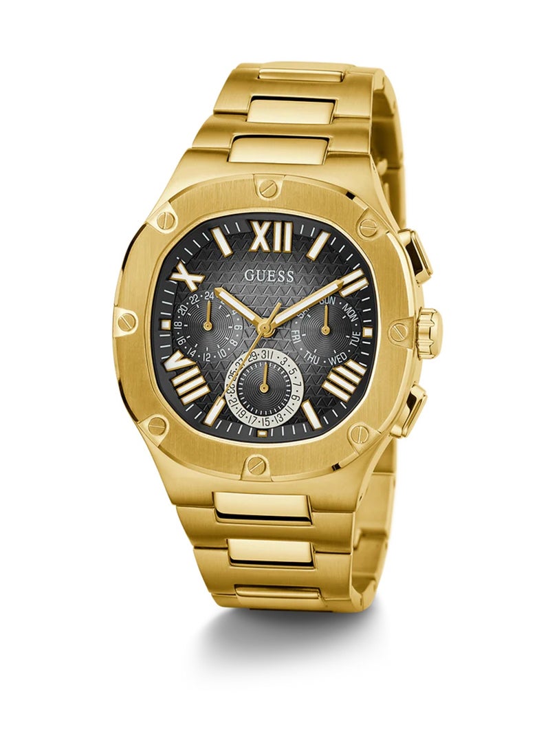 GUESS Headline Men’s Analog Quartz Gold Tone Multi-function Watch GW0572G2 - 42mm  - Image 5