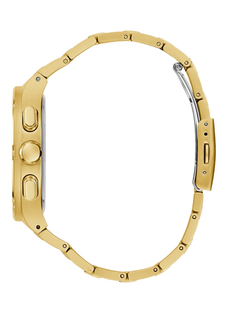 GUESS Headline Men’s Analog Quartz Gold Tone Multi-function Watch GW0572G2 - 42mm  - Image 3