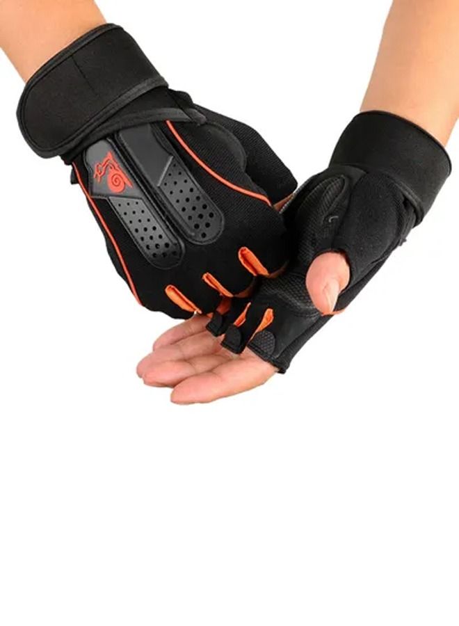 Rock Pow Training Exercise Weight Lifting Half Gloves - Image 3