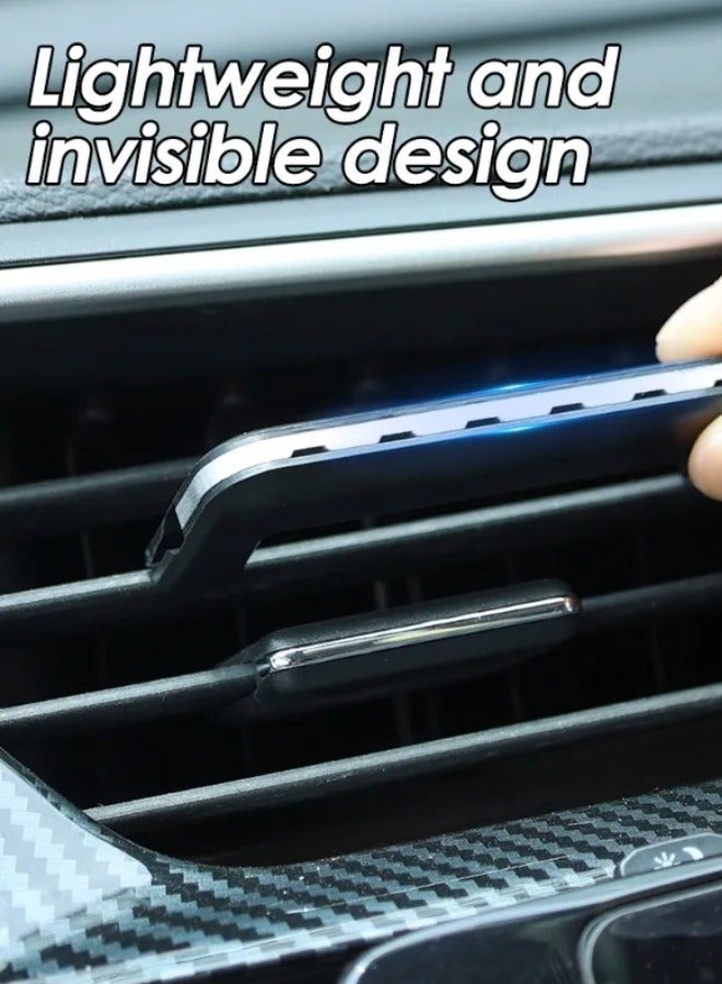 HANYII 6 Pcs Car Aromatherapy Clip Air Outlet Fresh Solid Deodorant Mosquito Repellent Aromatherapy (1Pc Clip with 5 Replace) Black - Image 2