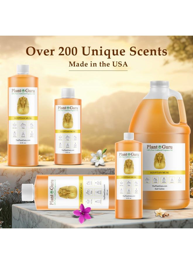 Plant Guru Egyptian Musk Fragrance Oil 4 fl. oz. Scented Oil for DIY Soap Making, Candles, Bath Bombs, Body Butters. Used in Aromatherapy Diffusers, Burners and Warmers. Great Addition to Lotions and Creams.  - Image 2