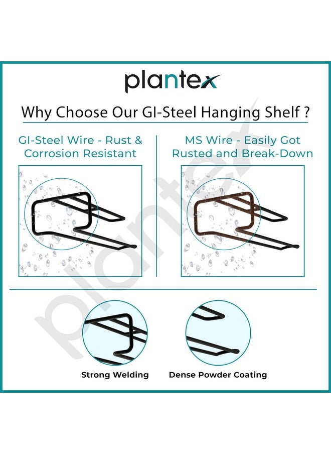 plantex Plantex Self-Adhesive Drill Free Kitchen Towel Hanger/Tissue Paper Holder for Kitchen/Wine Glass Holder/Multi Functional Tissue Holder/Kitchen Accessories (Black)  - Image 4