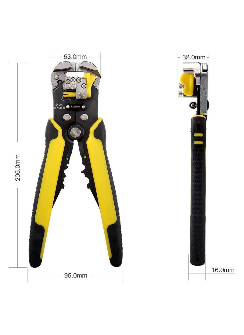 Wire Stripper Self-adjusting Cable Cutter Crimper Automatic Wire Stripping Tool Cutting Pliers Tool for Industry